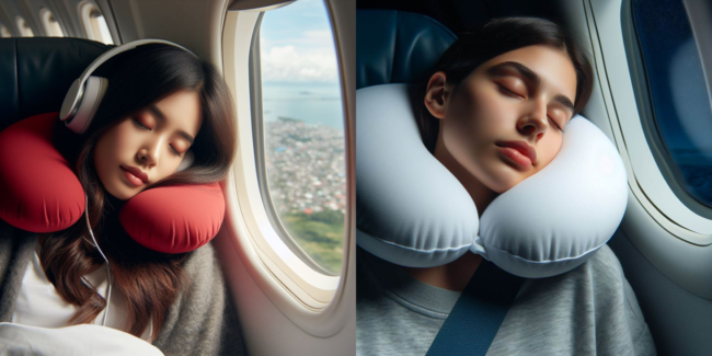 Travel in Comfort with Our Fiber-Filled Travel Pillow